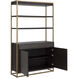 Baldessara Grey / Rustic Bronze Bookcase